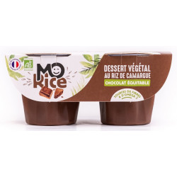 Dessert végétal crème de riz chocolat 2x100g