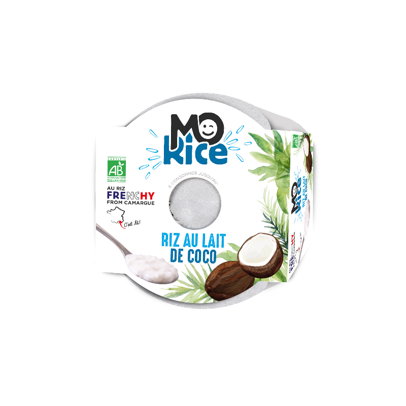 Riz au lait de coco nature format snacking 125g