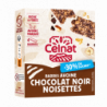 Barres chocolat noisettes -30% de sucres (4x25g) 100g