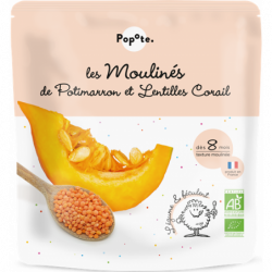 Mouliné de potimarron lentille corail, dès 8 mois 180g