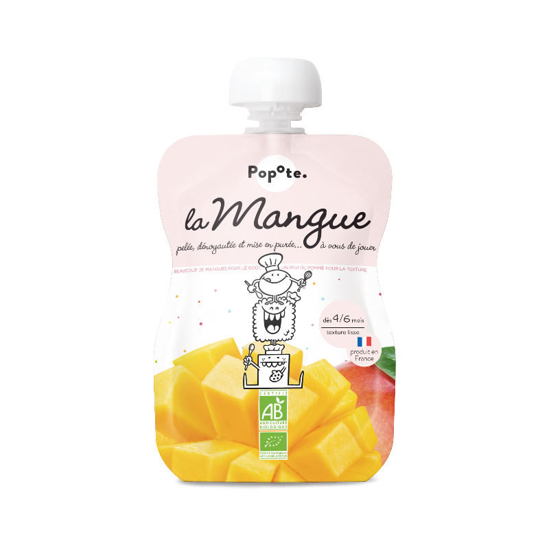 Purée de mangue en gourde, dès 4/6 mois 120g