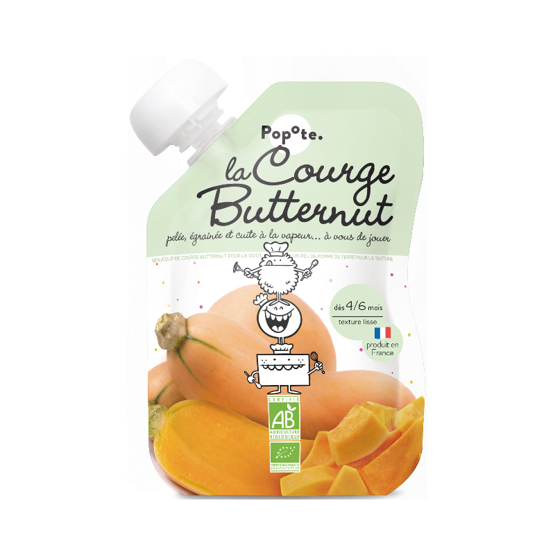 Purée de courge butternut en gourde, dès 4/6 mois 120g