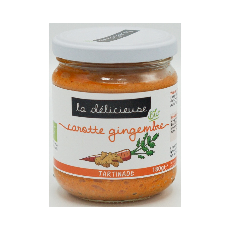 Tartinade carottes gingembre 180g