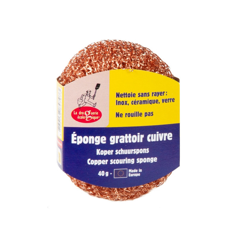 Eponge grattoir en cuivre (grand format 40g)