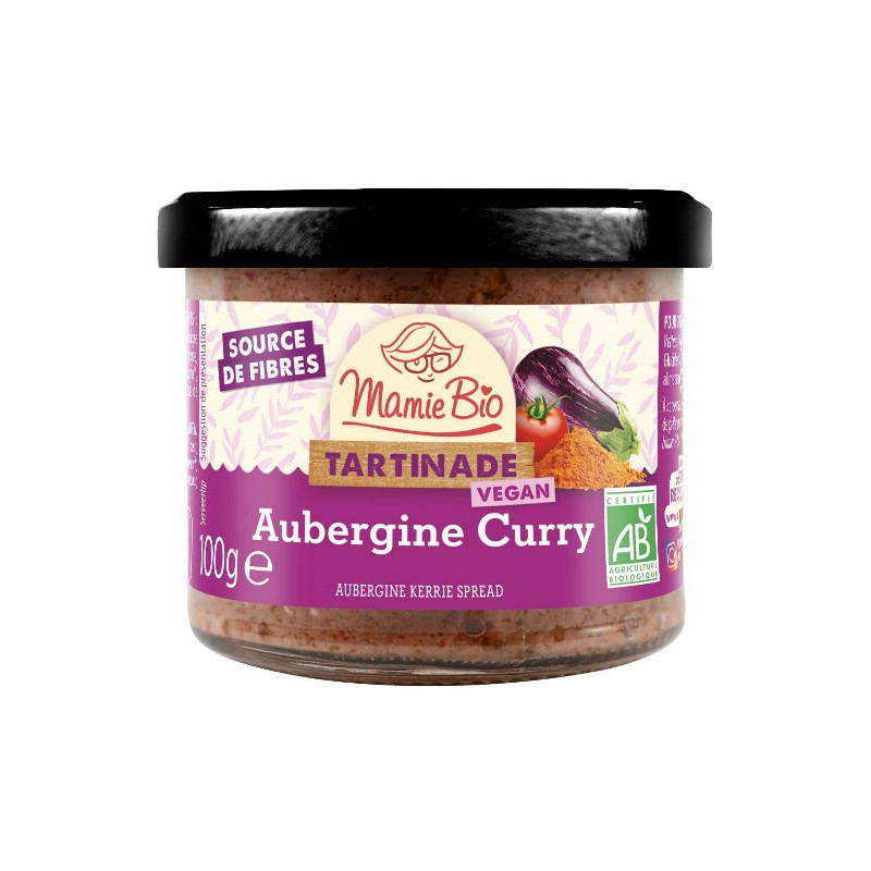 Tartinade curry aubergine 100g