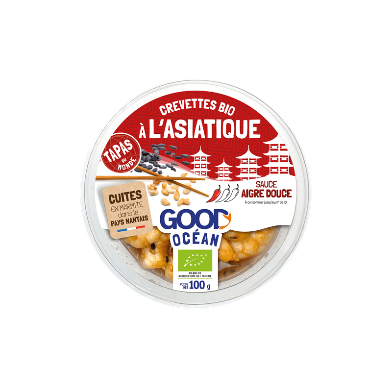 Tapas de crevettes à l'asiatique 100g