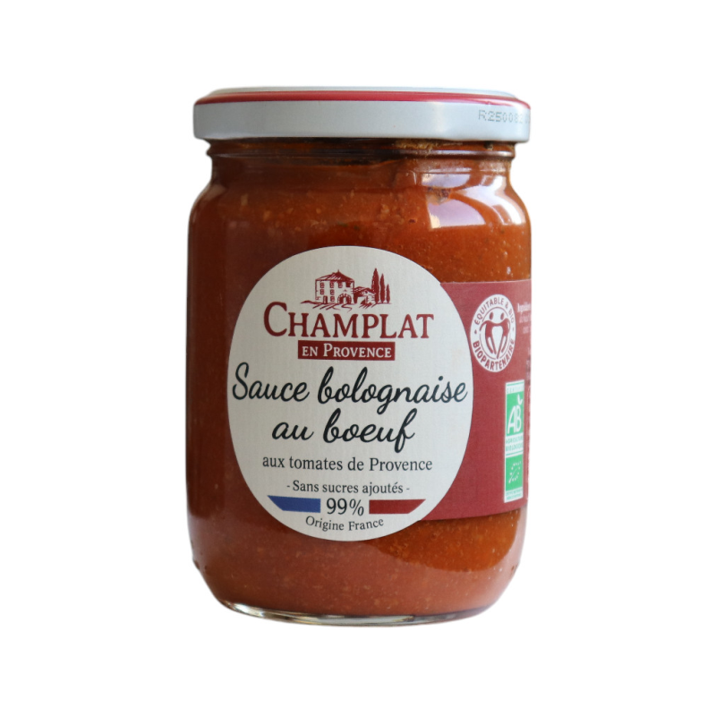 Sauce bolognaise au buf, 99% origine France Biopartenaire 240g