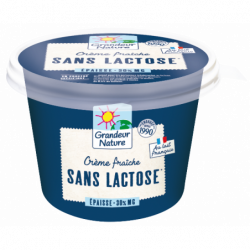 Crème fraîche sans lactose...