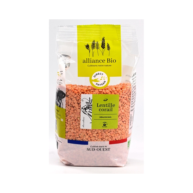 Lentille corail 500g