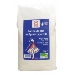 Farine de blé intégrale T150 France 1kg