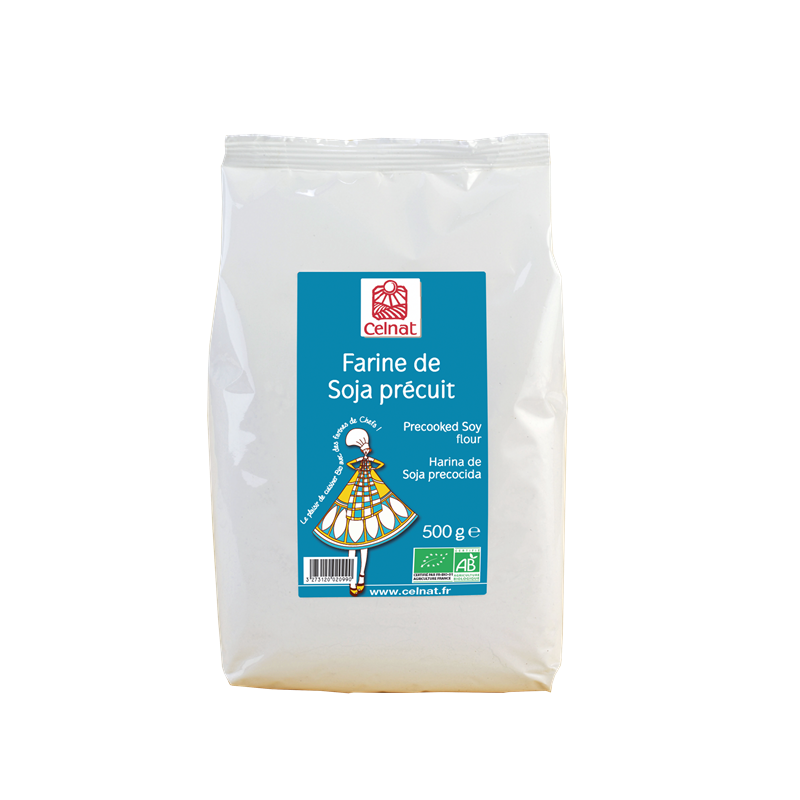 Farine de soja précuit France 500g