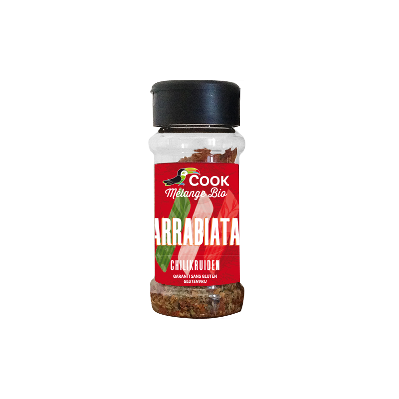 Epices mélange arrabiata, flacon de 30g