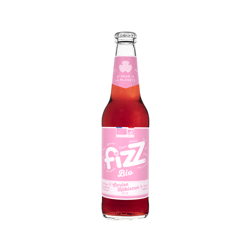 Fizz boisson gazeuse cerise hibiscus 33cl