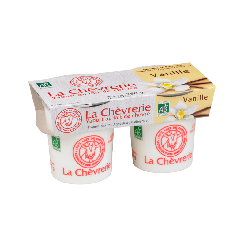 Yaourt chèvre vanille 2x125g