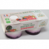 Yaourt au lait de brebis sucré sur préparation de fruits rouges 2x100g