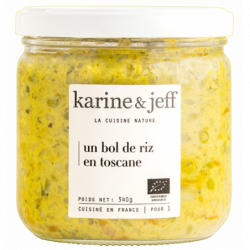 Un bol de riz en toscane : risotto mijoté carottes, petits pois et parmesan 340g