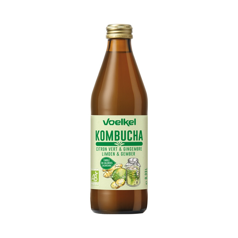 Kombucha citron vert gingembre 33cl