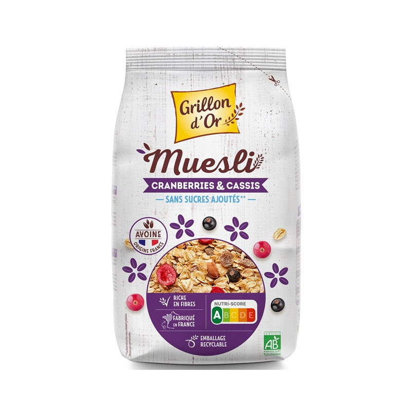 Muesli cranberries cassis 500g