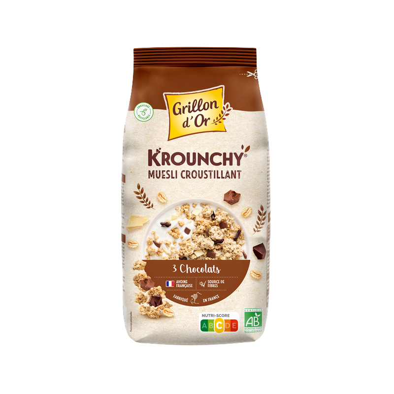 Krounchy 3 chocolats 500g