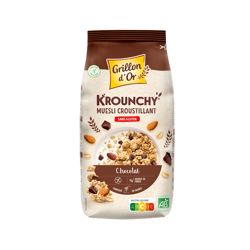 Krounchy chocolat avoine sans gluten 500g