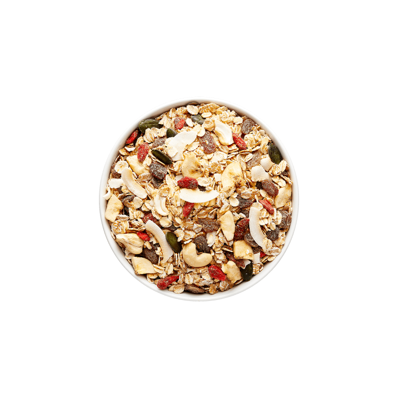 Muesli premium (banane, noix cajou, courge, goji) 5kg