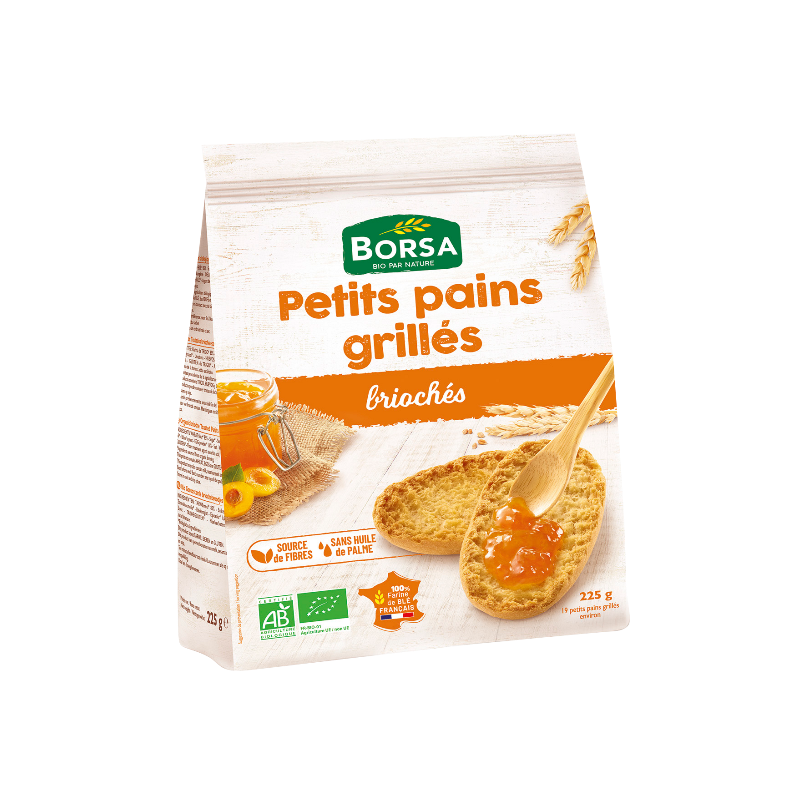 Petits pains grillés briochés 225g