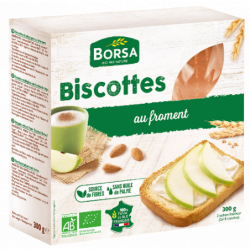Biscotte au froment 300g (2 x 17 tranches)