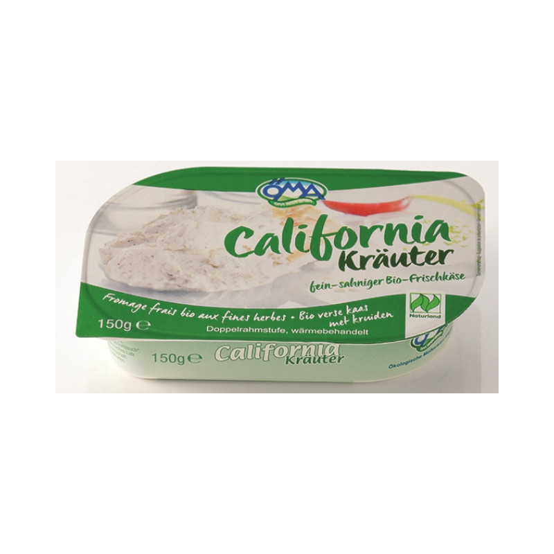 California aux herbes (fromage frais à tartiner ou cuisiner) Naturland 150g