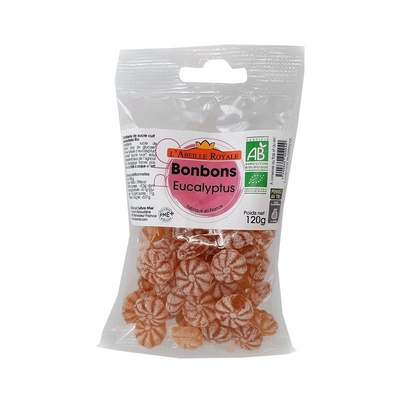 Bonbon eucalyptus 120g