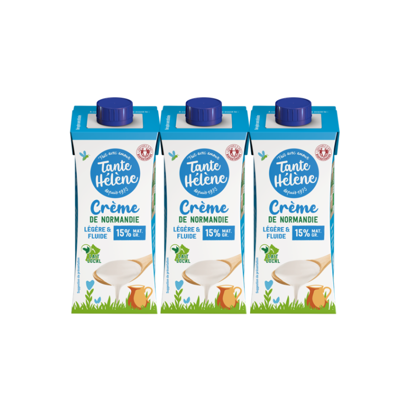 Crème fraîche légère 15%MG 3X20CL