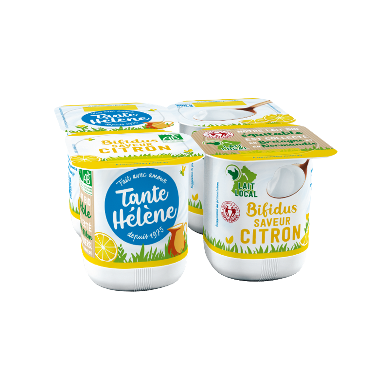 Yaourt bifidus saveur citron 4 x 125g