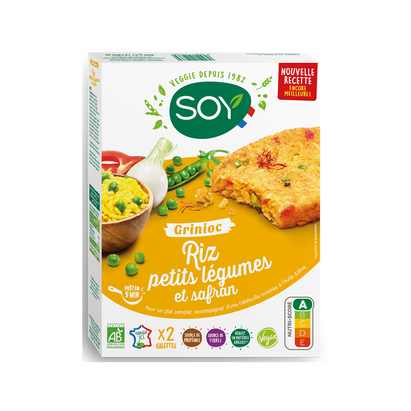 Grinioc riz-légumes-safran (sans blé) 2x100g