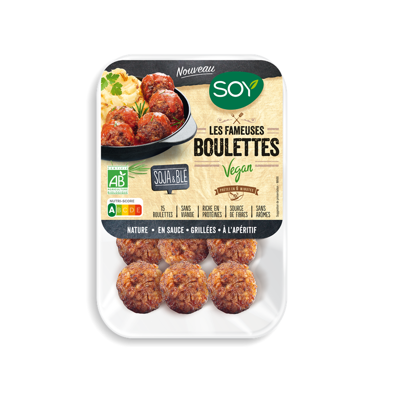 Boulettes végan, à base de soja 250g