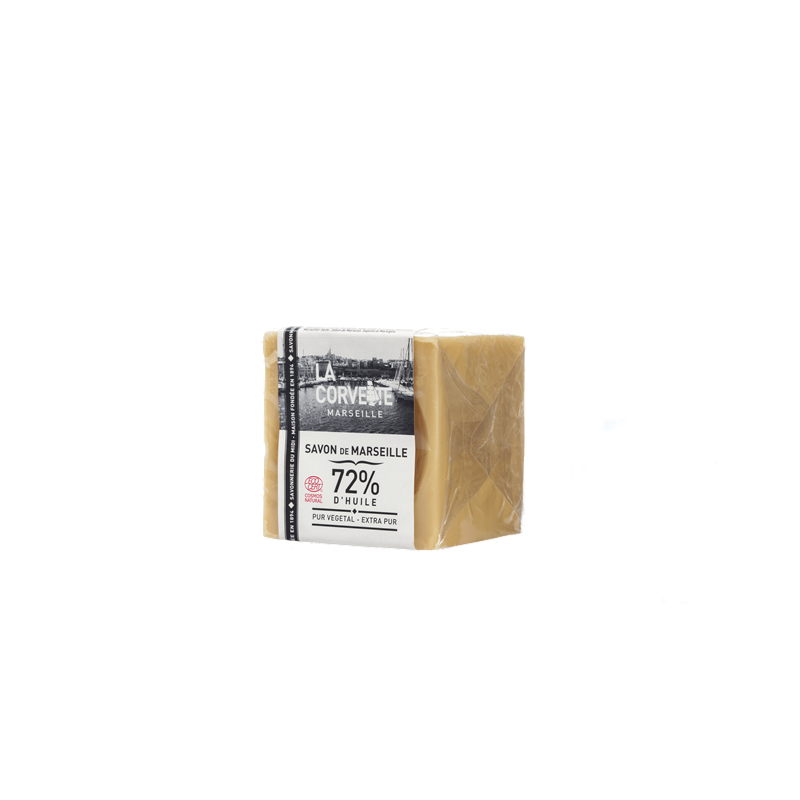 Cube de savon de Marseille extra pur, véritable Savon de Marseille, 200g