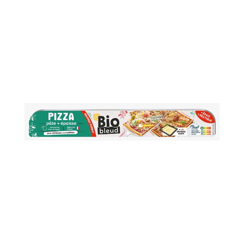 Pâte à pizza, pâte épaisse rectangulaire 430g