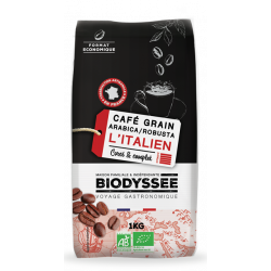 Café grain arabica robusta, corsé et complet 1kg