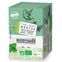 Thé vert menthe de Ceylan en infusette x20, 40g