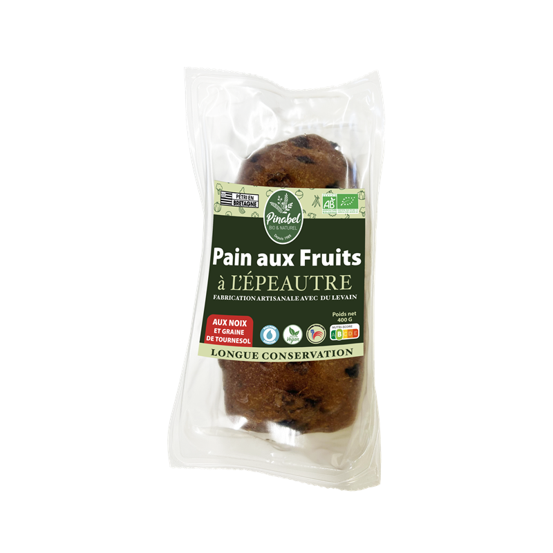 Pain aux fruits à l'épeautre et aux noix 400g