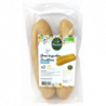 Demi-baguettes nature 2 x 140g (au levain naturel et levure de boulangerie)