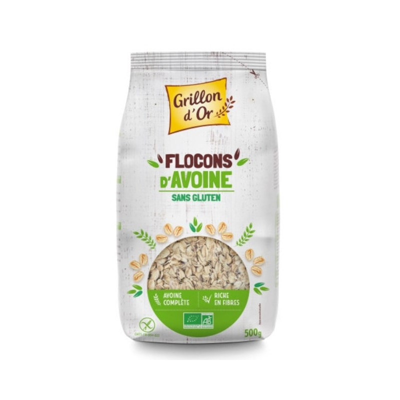 Flocons d'avoine gros sans gluten 500g