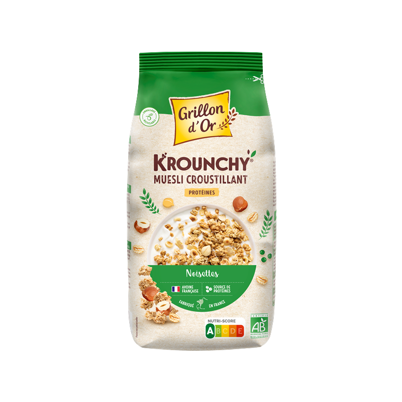 Krounchy noisettes et protéines 500g