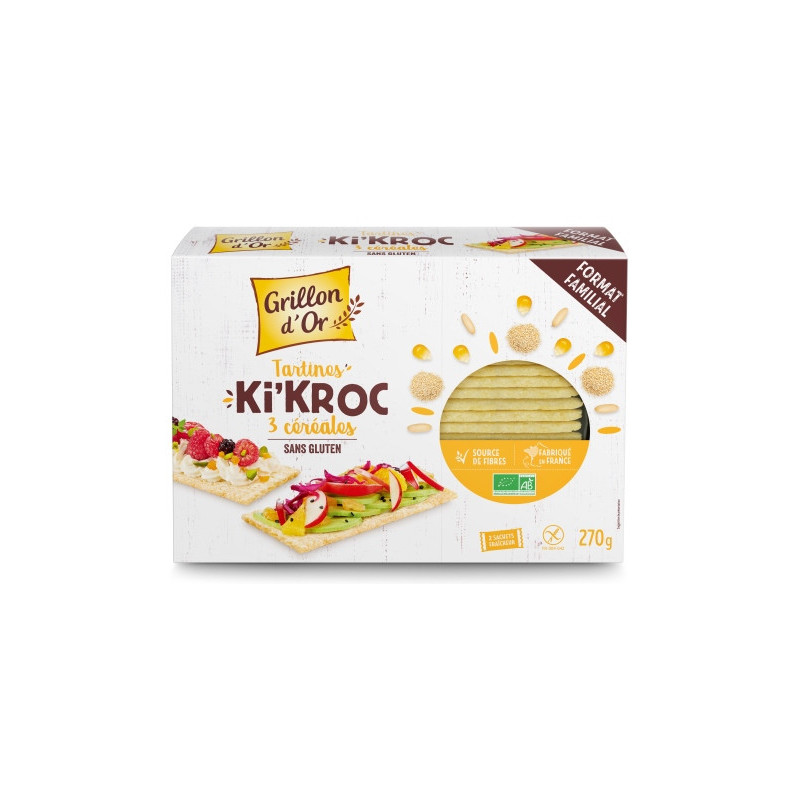 Tartines Ki'Kroc 3 céréales 270g