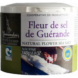 Fleur de sel de Guérande boîte 140g IGP et NATURE & PROGRES