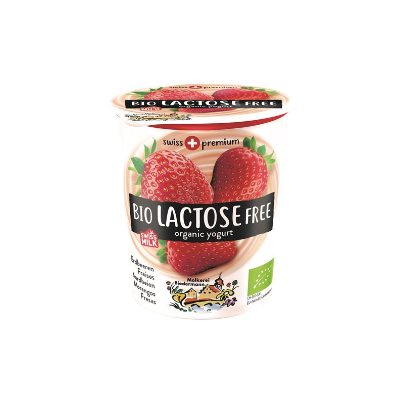 Yaourt fraise sans lactose 200g