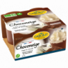 Choconeige, crème dessert au chocolat nappée crème chantilly, 4x110g