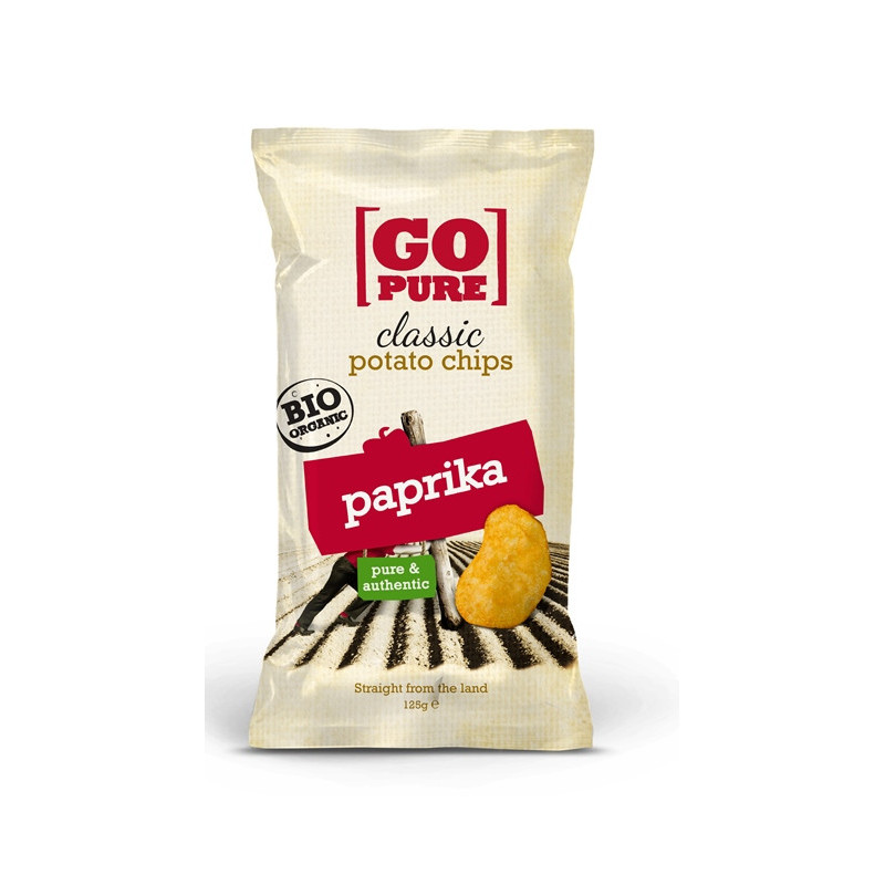 Chips au paprika, huile de tournesol, 125g