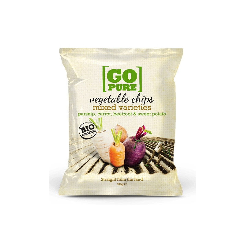 Chips de légumes (panais,carotte, betterave, patate douce) 90g