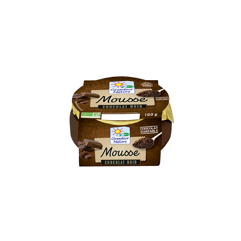 Mousse au chocolat noir équitable 100g