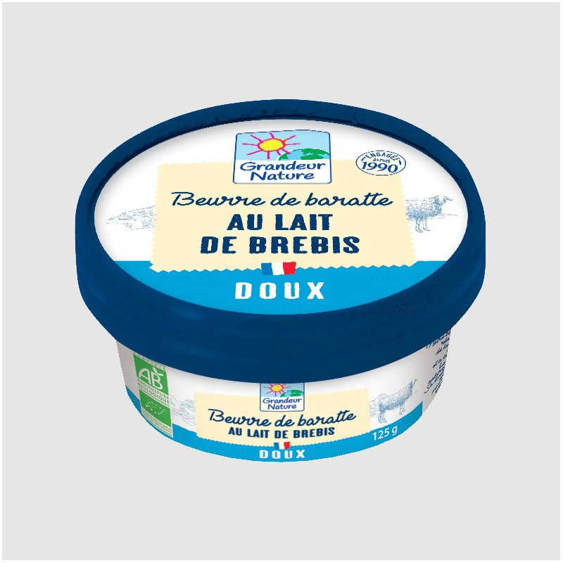 Beurre de brebis doux 125g