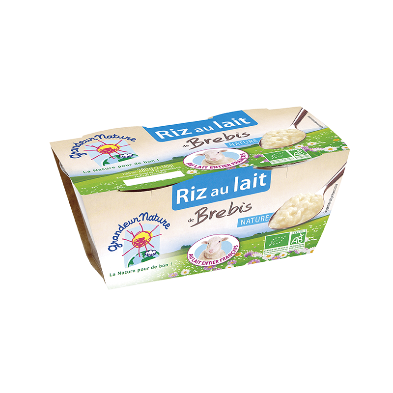 Riz au lait de brebis nature 2x140g